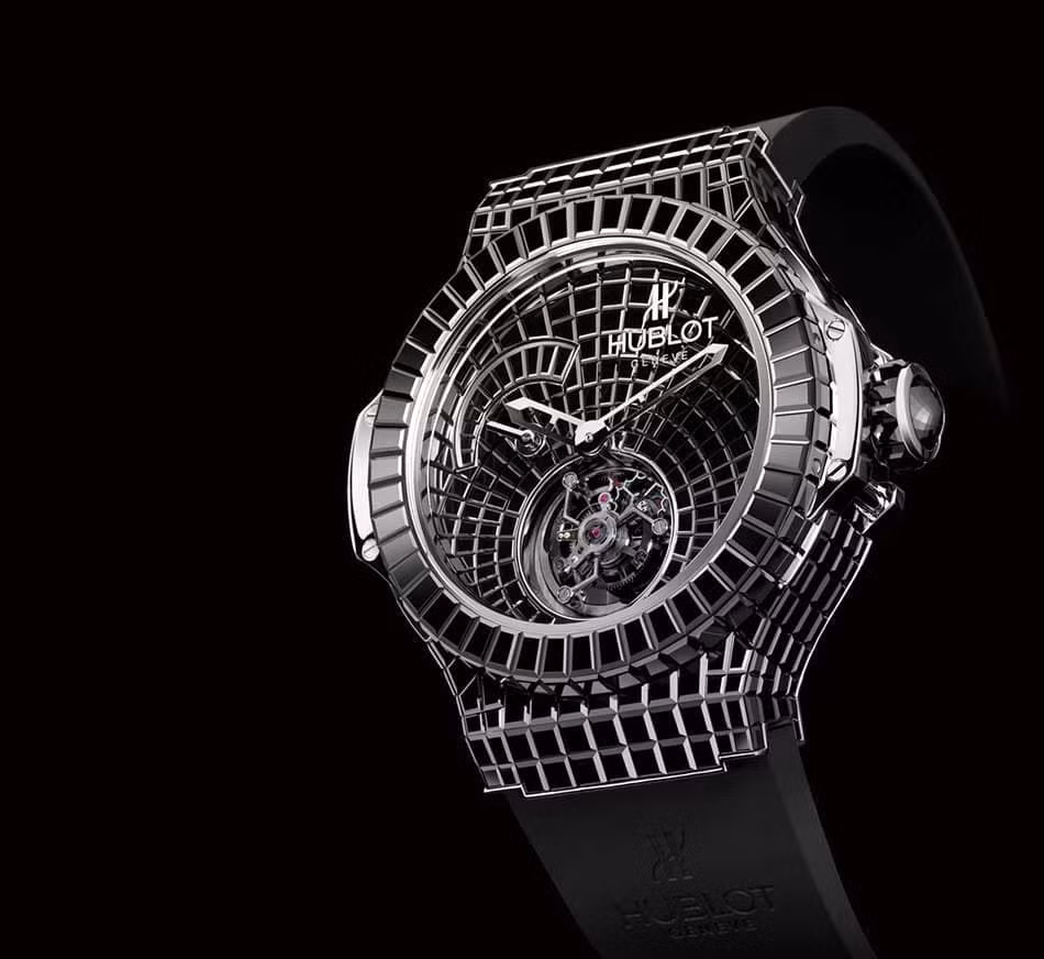 Đồng hồ Hublot Black Caviar Bang siêu phẩm kim cương đen có giá 1 triệu USD. Ảnh: Erawatch.