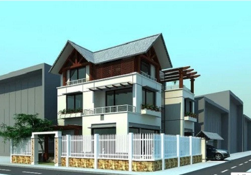 Điểm nổi bật của biệt thự 3 tầng này là thiết kế kết hợp với cửa, tường kính cường lực và hàng rào đẹp mắt. Ảnh: Thietkethicongnhadep.