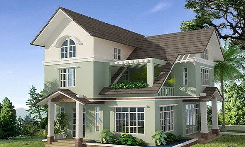 Nhà ống mái thái phù hợp với đặc thù sinh sống ở vùng nông thôn, ngoại thành mà chi phí xây dựng không quá cao.