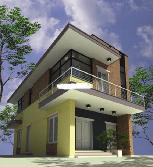 Mẫu thiết kế phù hợp cho khu đất có hai mặt thoáng. Nguồn ảnh: Noithat9X.