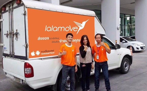 Ban đầu Lalamove ban đầu cung cấp dịch vụ bằng xe tải, sau đó ra mắt thêm xe máy để phù hợp với điều kiện giao thông ở các thành phố như Thái Lan, Jakarta, Kuala Lumpur. Ảnh: AVCJ.