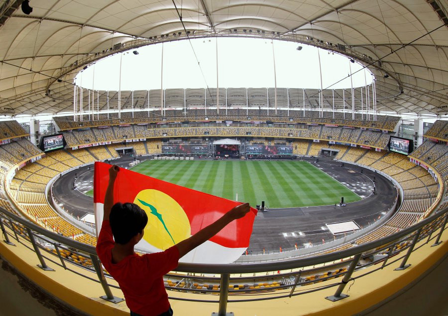 Ở cấp độ thế giới, Bukit Jalil nằm trong top 10 sân bóng đá lớn nhất hành tinh. Ảnh: New Straits Times.