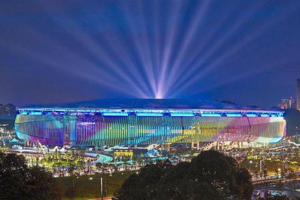 Bukit Jalil đẹp lộng lẫy dưới ánh đèn. Ảnh: The Star.