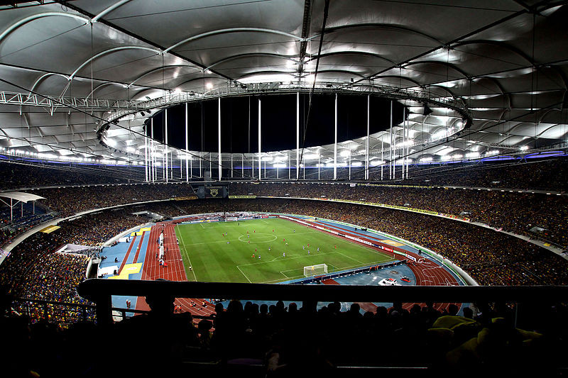 Sân Bukit Jalil khánh thành vào ngày 11/09/1996 có sức chứa 88.000 chỗ ngồi. Ảnh: Wiki.