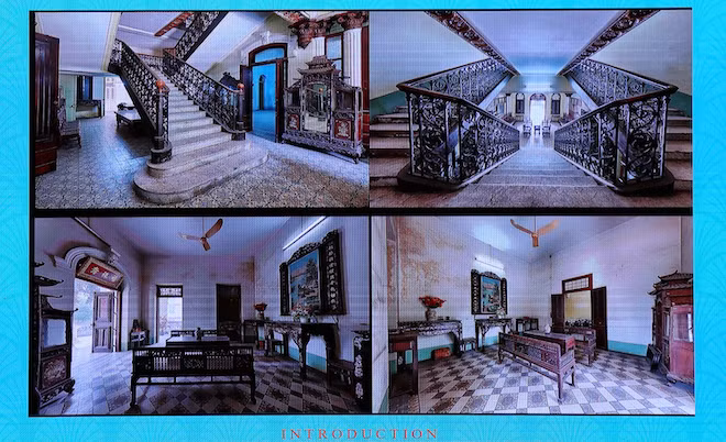 Một số hình ảnh bên trong căn biệt thự cổ. Ảnh: Dân Việt.