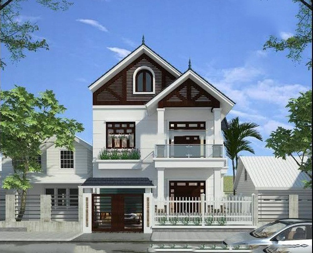 Các khe thông gió áp mái cùng thiết kế cửa lớn kết hợp với nhau khéo léo, mang đến không gian vô cùng mát mẻ. Ảnh: Nhadep.