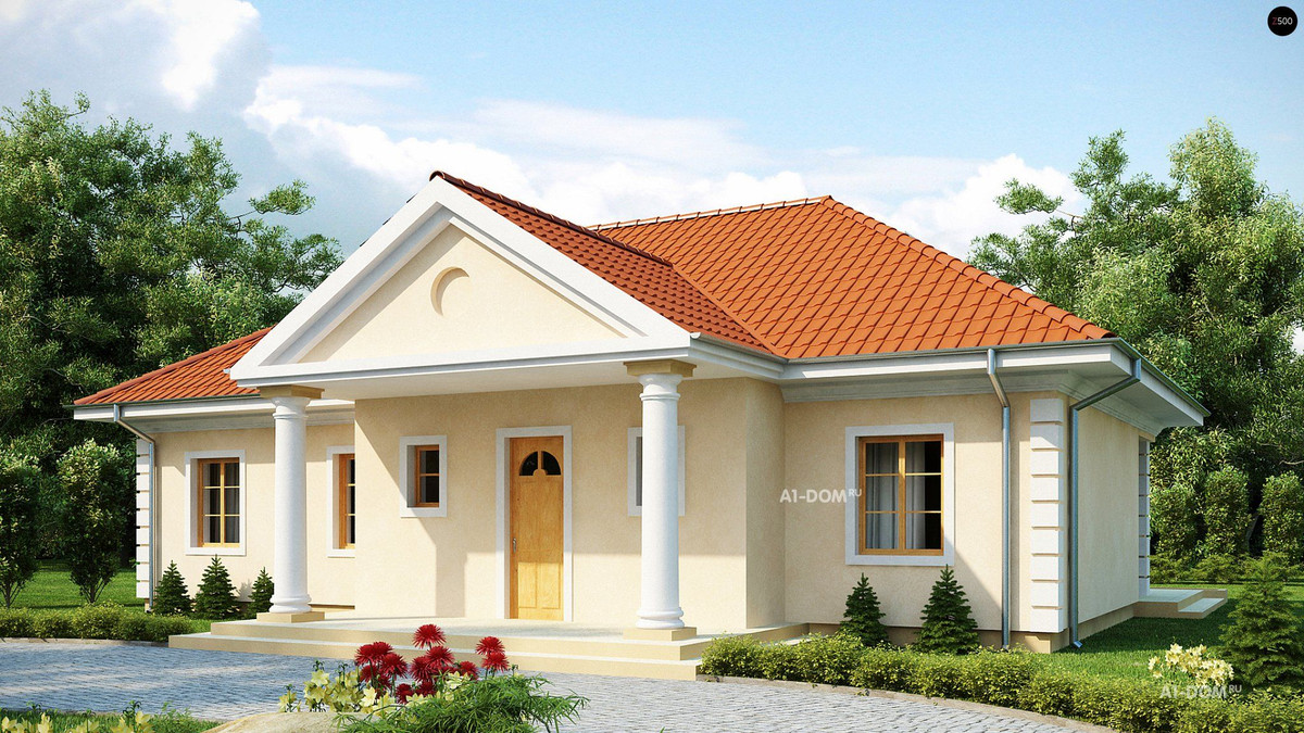 Nhà mái thái đơn giản, quý phái và sử dụng vật liệu gần gũi với thiên nhiên. Ảnh: Congtythietkenhadep.