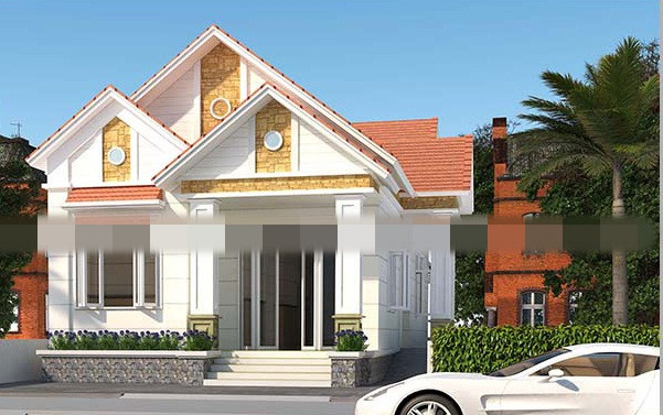 Nhà 1 tầng mái thái kiểu nông thôn. Ảnh: Vinatrends.