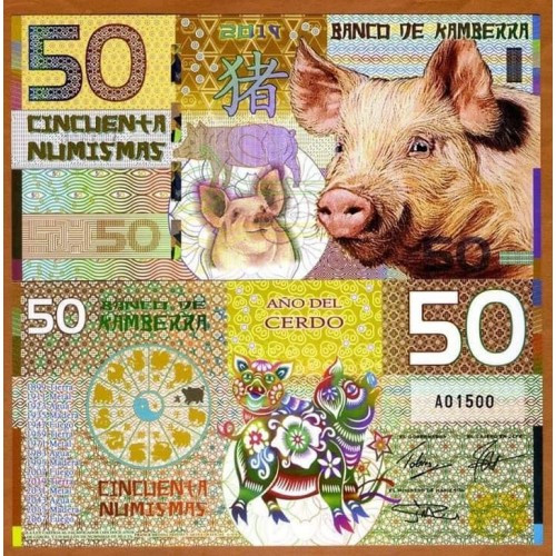 Tiền con heo Úc 50 Numismas có giá bán 120.000 đồng. Ảnh: Caytienthat.