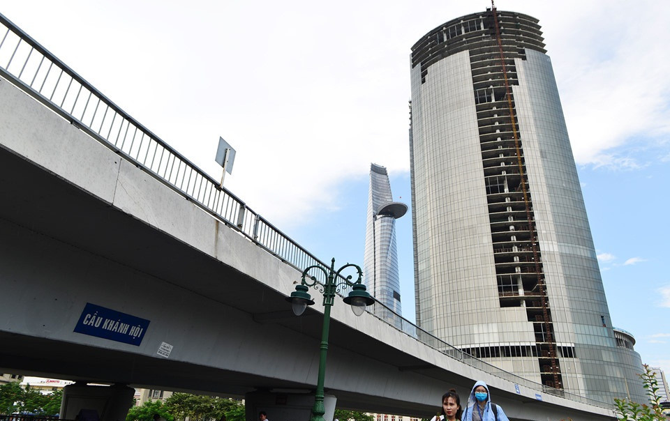 Saigon One Tower nằm ngay trục đường đắc địa Hàm Nghi - Tôn Đức Thắng - Võ Văn Kiệt (quận 1, TP HCM), trên khu đất có diện tích 6.672 m2. Ảnh: Zing.