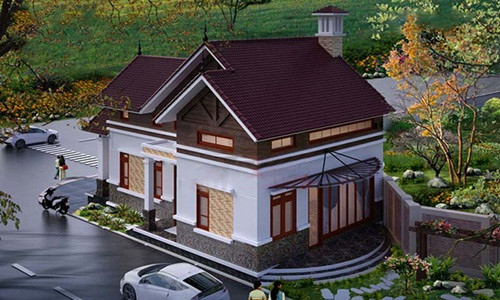 Nhà vườn 1 tầng hiện đại sở hữu không gian bên trong và không gian bên ngoài liên kết với nhau tạo thành một sân chơi rộng rãi và thoáng mát. Ảnh: Saigon-gpdaily.