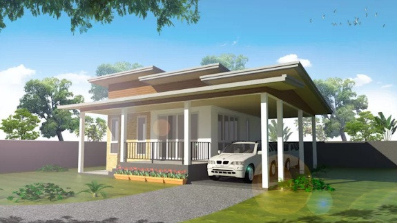 Nhà 1 tầng ấn tượng với hệ mái phức tạp. Ảnh: Homify.