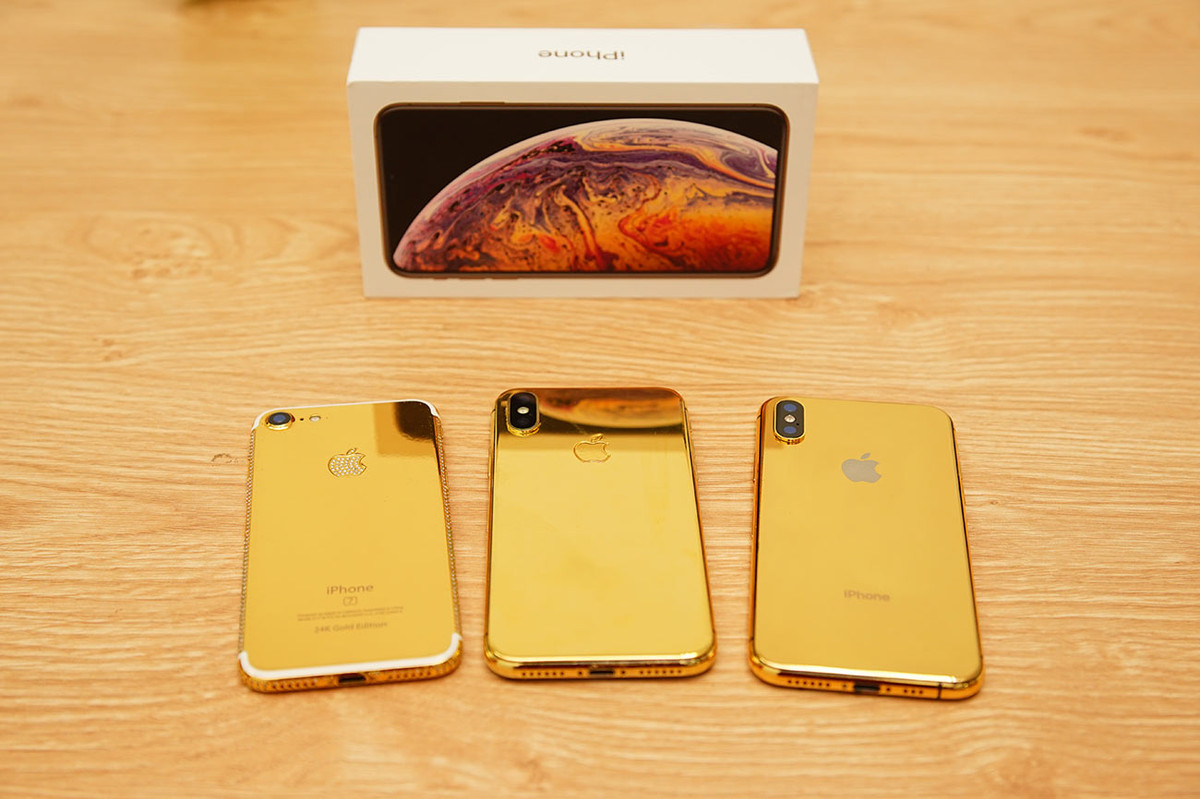 45 - 55 triệu đồng là mức giá dành cho phiên bản iPhone Xs mạ vàng 24K.