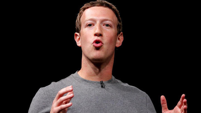Với 46,9 tỷ USD, tỷ phú công nghệ Mark Zuckerberg đứng vị trứ thứ 8. Phần lớn tài sản của tỷ phú 33 tuổi này đến từ cổ phiếu của mạng xã hội Facebook. Ảnh: CBS News.