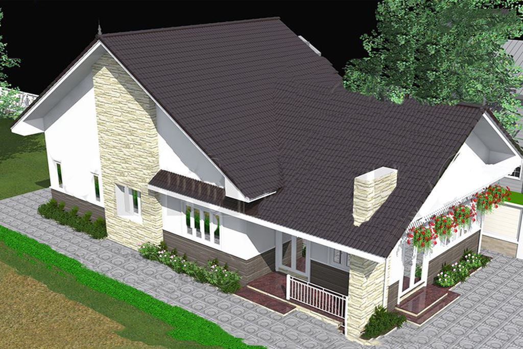 Nhà cấp 4 kiểu Mỹ hiện đại ngày càng xuất hiện nhiều ở Việt Nam. Ảnh: Maunhadepvn.