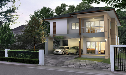 Nhờ thiết kế khéo léo, gara có thể để vừa hai chiếc xe hơi. Ảnh: Internet.