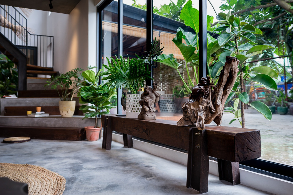 Các khoảng mở đáp ứng nhu cầu kết nối không gian sống với thiên nhiên.