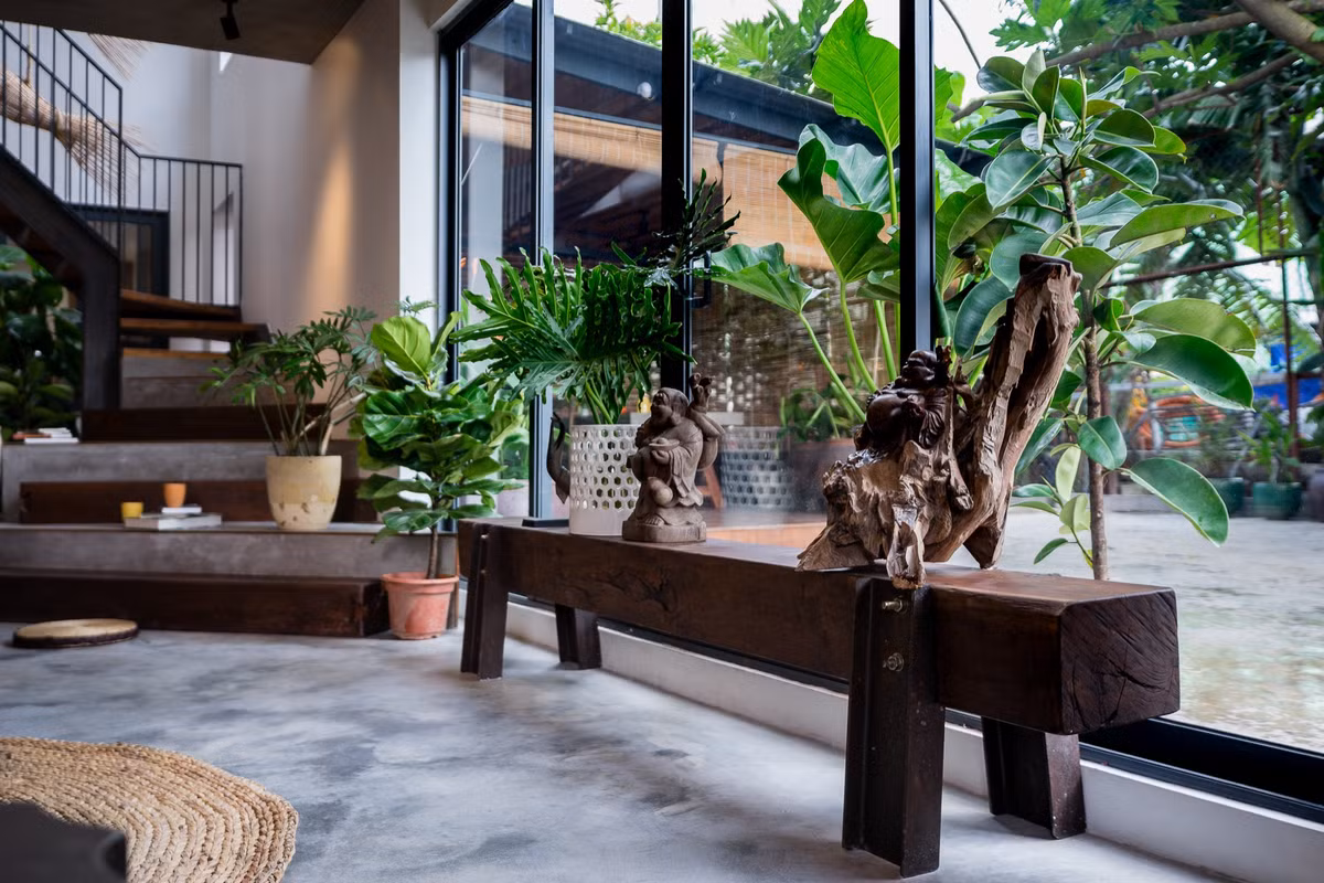 Các khoảng mở đáp ứng nhu cầu kết nối không gian sống với thiên nhiên.