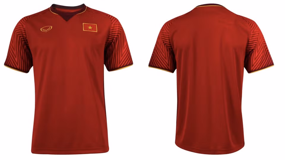 Đội tuyển Việt Nam sẽ diện một thiết kế đơn giản tại giải đấu năm nay với giá 21 USD, thấp hơn 3,6 lần so với áo đấu Singapore. Bộ trang phục được thiết kế bởi Grand Sport, công ty cung cấp quả bóng chính thức cho các trận đấu của giải.