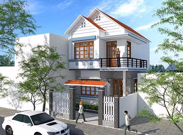 Nhà mái ngói xếp chồng lên nhau và có độ dốc, mang lại vẻ đặc biệt cho kiến trúc ngôi nhà nhìn từ bên ngoài. Ảnh: Internet.