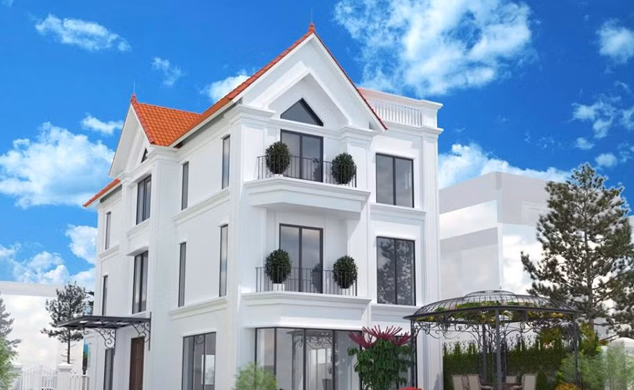 Biệt thự được thiết kế dựa theo mô hình thành phố Venice Italia ven sông, mang đến trải nghiệm tuyệt vời về cuộc sống xanh trong lành, hiện đại. Ảnh: Vinhomes.