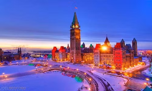 Tòa nhà quốc hội tại thủ đô Ottawa (Canada). Ảnh: 1X57.