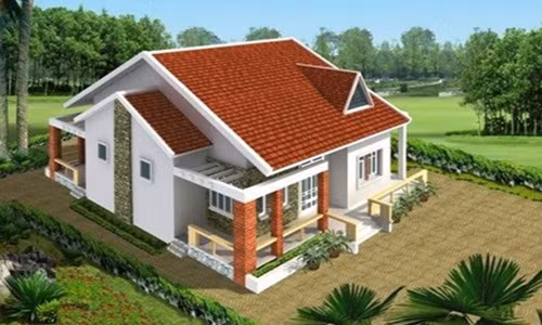 Phần mái được bo viền để đảm bảo sự vũng chãi. Ảnh: Angcovat.