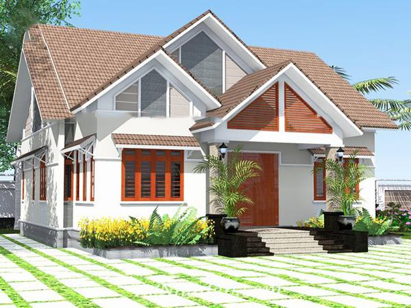 Đây là kiểu kiến trúc phù hợp với nông thôn khi chi phí khoảng 200-300 triệu đồng. Ảnh: Kientrucmoi.