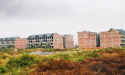 Khu đô thị Kim Chung - Di Trạch do Tổng công ty cổ phần Thương mại và xây dựng (Vietracimex) làm chủ đầu tư. Ảnh: Vietnamfinance.