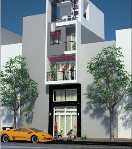 Kiến trúc lệch tầng, có giếng trời là giải pháp tối ưu cho ngôi nhà có hai bên hàng xóm đã xây cao. Ảnh: Thietkenhadepmoi.