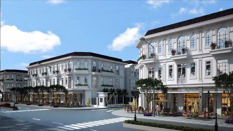 Theo quy hoạch, dự án bao gồm phố thương mại, công viên kết hợp khu thể thao, vui chơi trẻ em mini. Ảnh: Homedy.