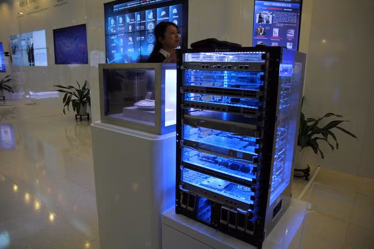 Khu vực trung tâm lưu trữ dữ liệu.