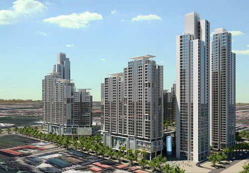 Khu nhà ở kết hợp thương mại - dịch vụ, khách sạn, văn phòng cao tầng của Công ty TNHH Thương mại dịch vụ đầu tư Hồng Quang nằm trên đường Mai Chí Thọ, phường Bình Khánh (quận 2) rộng 9,68 ha. Ảnh: Hochiminhcity.