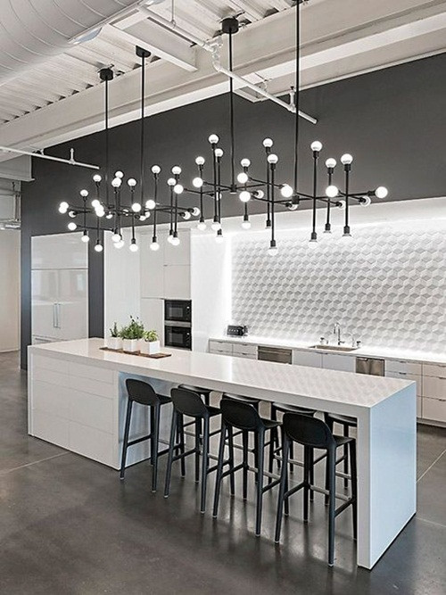 Các thiết kế đảo bếp và quầy bar ngày càng được ưa chuộng nhằm tạo sự tiện nghi cho căn phòng. Ảnh: Homedit.