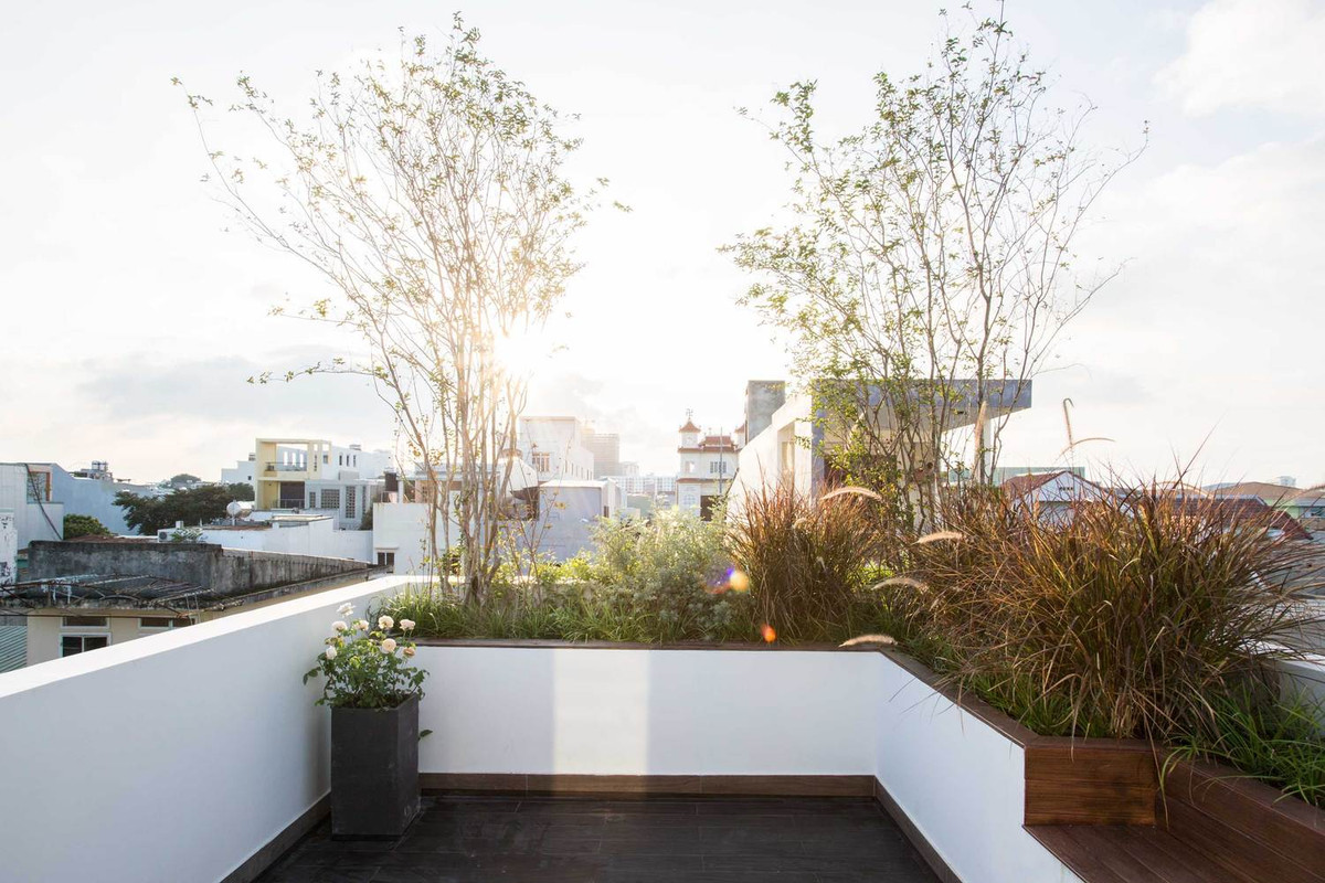 Ngoài ra, còn có một không gian xanh và sân chơi cho cả gia đình ở sân thượng.