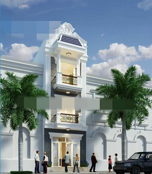 Thiết kế nhà phố 5m kiểu Pháp với nét đẹp tinh tế đan xen giữa cổ điển và hiện đại. Ảnh: Anthuanphuoc.