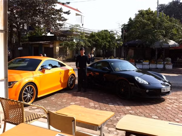 Anh chàng sở hữu một vài chiếc siêu xe đến từ các thương hiệu như Audi, Porsche, Mercedes...Ảnh: Thethaovanhoa.