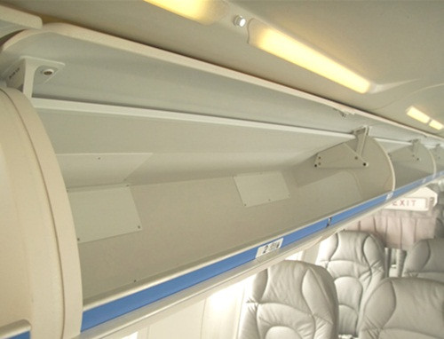 Khoang chứa đồ trên máy bay rộng rãi. Ảnh: Bombardier.