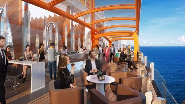 Siêu du thuyền có 29 nhà hàng và quán bar, trong đó có 4 phòng ăn chính và 7 nhà hàng đặc sản mới.