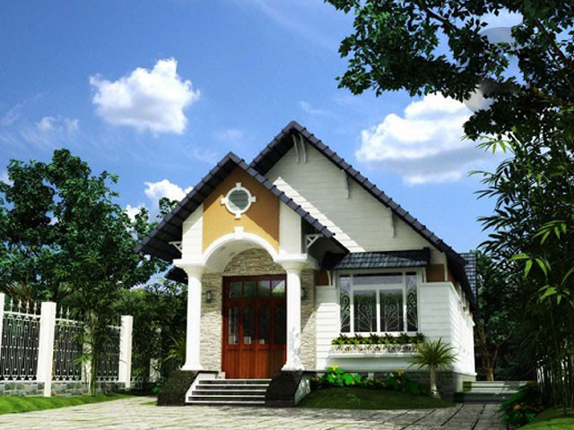  Nhà cấp 4 mái thái thiết kế phù hợp với khí hậu Việt Nam. Ảnh: Nhadepsang.