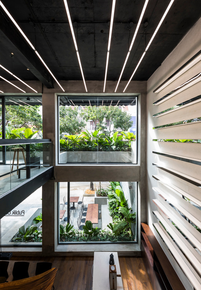 Một thiết kế mới mẻ về văn phòng làm việc xanh giữa thành phố đông đúc. Nguồn ảnh: Hiroyuki OKI.