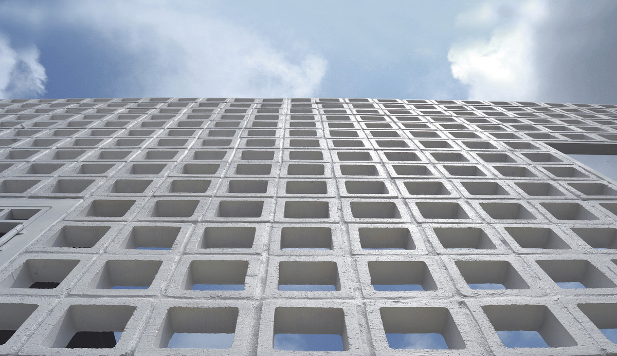 Bức tường gạch rỗng mang đến không gian rộng mở, gần với thiên nhiên.