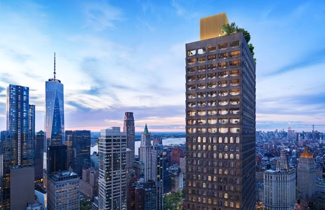 Dự án tòa chung cư 130 William sẽ được xây dựng tại khu tài chính trung tâm thành phố Manhattan, gần Trung tâm thương mại thế giới. Tòa nhà cao gần 240m gồm 66 tầng, 244 căn hộ cao cấp.