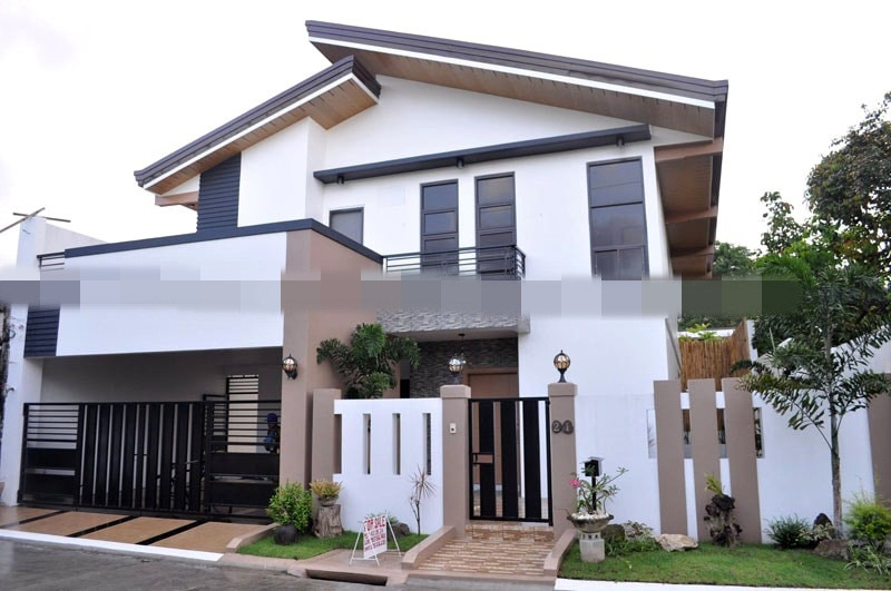 Kiến trúc ngoại thất tinh tế với hệ mái lệch tạo điểm nhấn ấn tượng cho ngôi nhà. Ảnh: Duannhadatmoi.