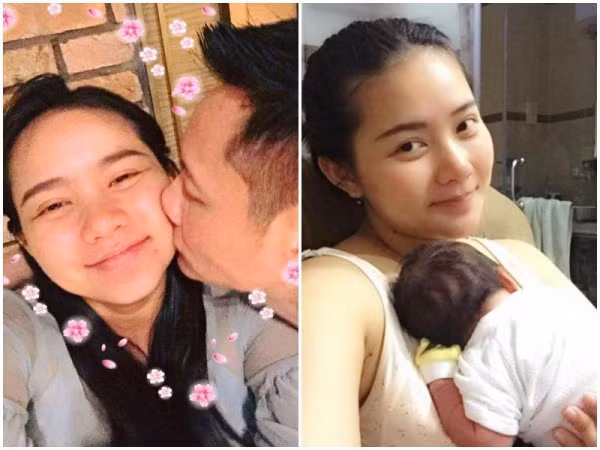 Khuôn mặt Phan Như Thảo những tháng đầu sau sinh luôn béo mập mũm mĩm và cô luôn bị lộ nọng cằm.