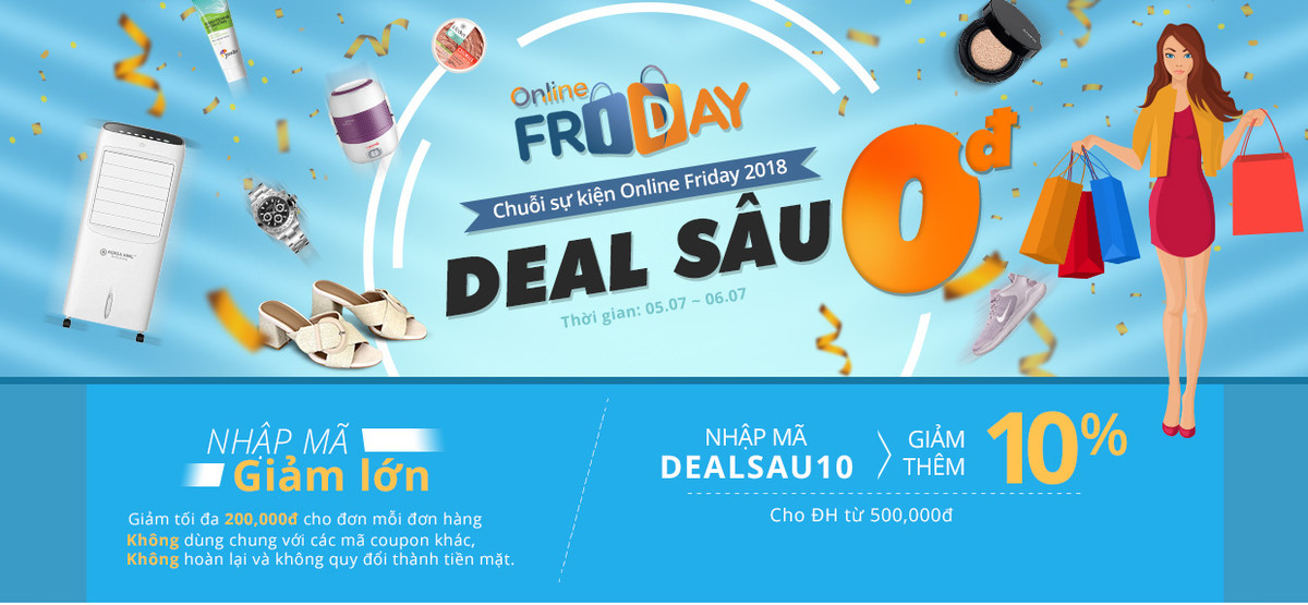 Sự kiện Online Friday năm nay sẽ diễn ra vào ngày thứ 6 (7/12/2018) tới đây. Ảnh: Yes24.