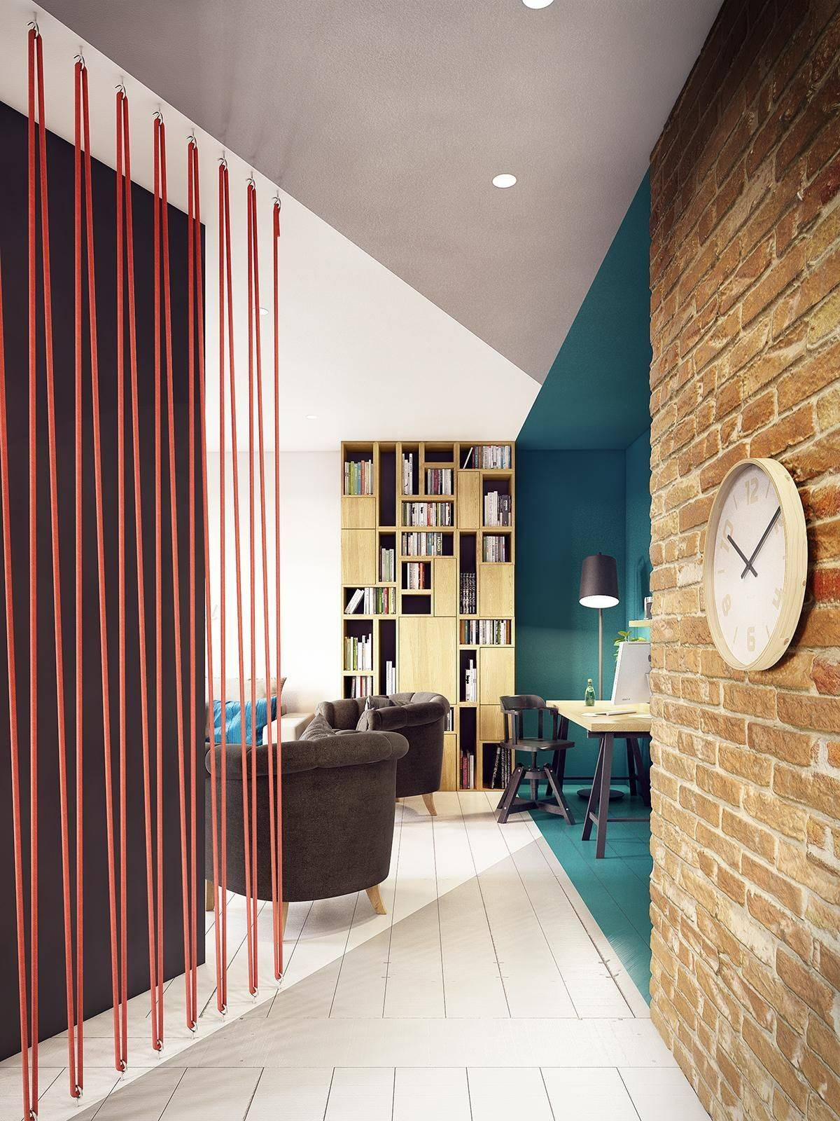 Căn phòng thoáng đãng và mới lạ. Ảnh: Happynest.