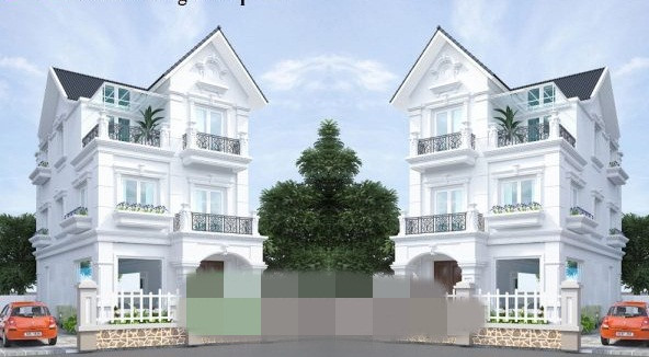 Các chi tiết trang trí được lược bỏ để tạo nên 1 khối biệt thự nhẹ nhàng và hòa quyện cùng với thiên nhiên. Ảnh: Thietkethicongnhadep.