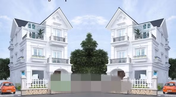 Các chi tiết trang trí được lược bỏ để tạo nên 1 khối biệt thự nhẹ nhàng và hòa quyện cùng với thiên nhiên. Ảnh: Thietkethicongnhadep.