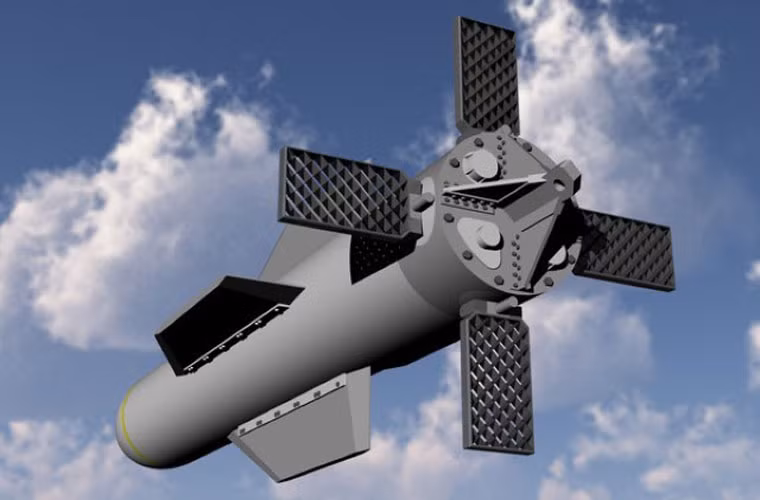 Hình đồ họa phần đuôi của bom GBU-57A/B.